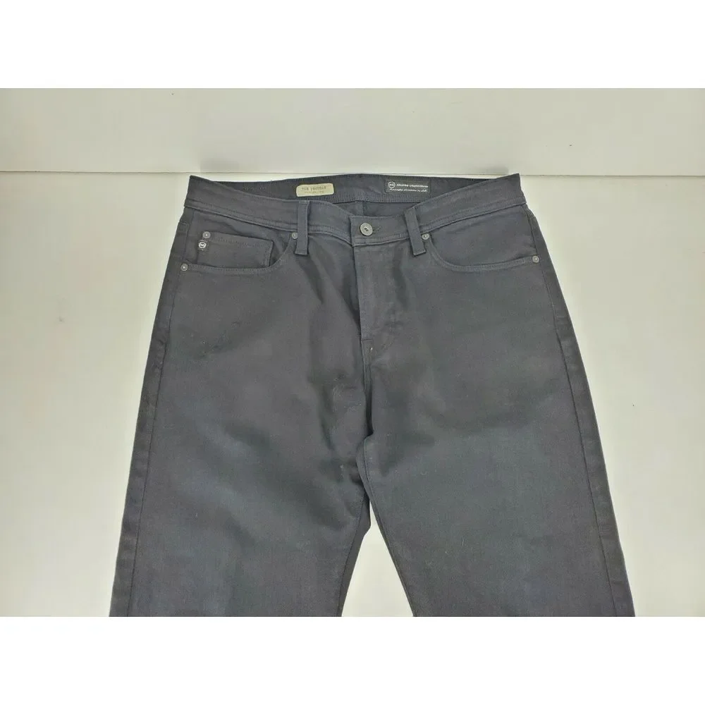 Adriano Goldschmied AG Jeans Protege Size 33 Straight Leg Black (Measures 35x29)